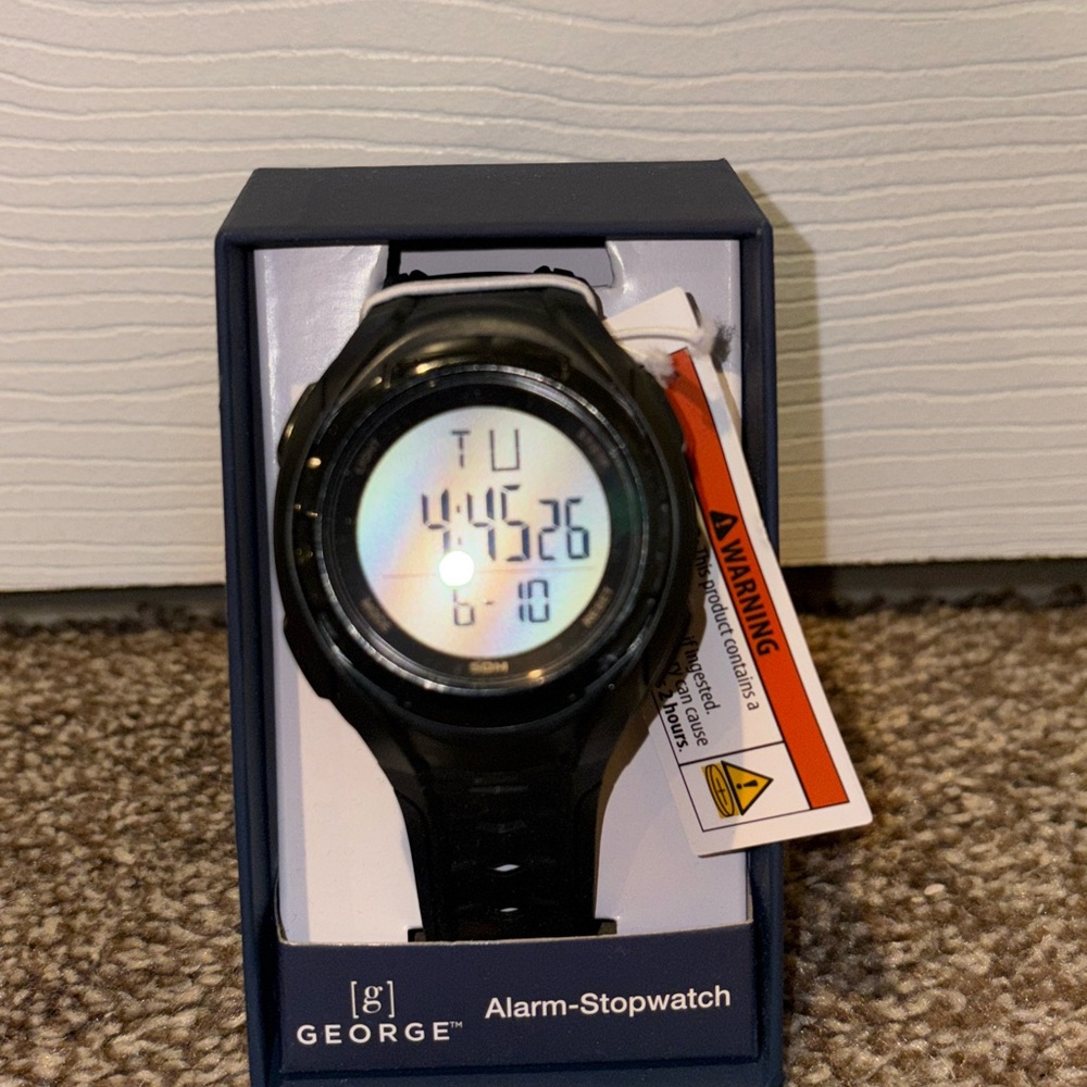 George Black Smartwatch Modern Fitness Wearable